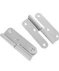 Detachable 4 Inch Stainless Steel Round Corner Hinge For Wardrobe Doors And Room Doors Two Piece Split Design Lets You Lift Off The Door
