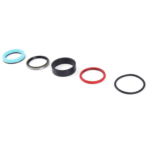 Heavy Duty Hydraulic Lift Cylinder Seal Kit For Loader And Bucket Cylinders 7106 7108 7308 Series L130 Front End 110TL With Ognibene Cylinders Fits Manure Fork Attachments 1 And 3 Eighths Inch Rod And 1 And 3 Quarters Inch Bore Replaces 87311845 9600669 seal rings set