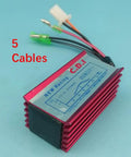 Plug And Play CDI Box Fit For Polaris Eton Yamaha Jog Zuma Viper Predator 50 90 49cc 50cc 70cc 90cc 110cc 125cc Rxl 50 70 Axl 50 Txl 50 90 Dxl 90 ATV 2 Stroke Scooters Z252, red with 5-wire cable
