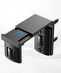 Sliding Barn Door Floor Guide 2 Pack Bottom Adjustable Roller Guides Wall Mounted Black for Smooth Quiet Sliding