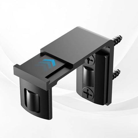 Adjustable Sliding Barn Door Floor Guide With Smooth Glide Rollers For No Sweat Wall Mounted Setup In Black Bulletproof Heavy Duty Aluminum Hardware Kit, close-up view showing rollers.