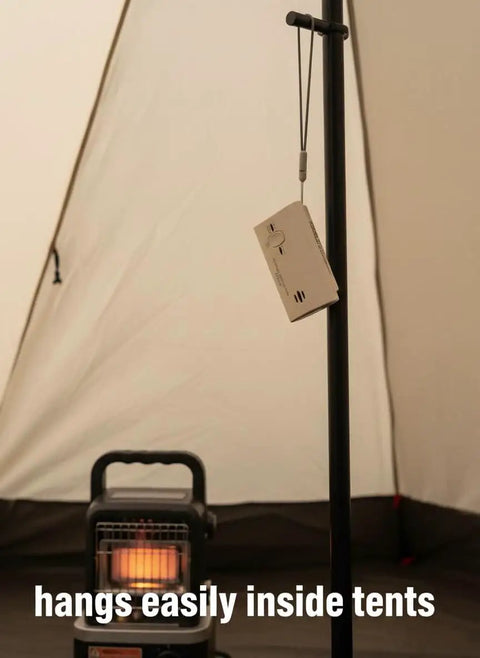 No Drill Wall Mount For Carbon Monoxide Alarms Battery Back Cover Included Upgrade With Lanyard Portable Design And Quick Release Bracket hanging in tent