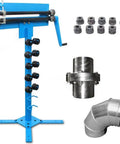 Pro Grade Hand Crank Bead Roller Kit with 6 Dies Set for 1.2mm Sheet Metal, heavy duty steel body, manual machine shown with dies