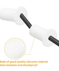 uxcell white silicone wall cable grommets set, 8 pcs, 7mm hole, 3/4 inch pass-through for Ethernet cables