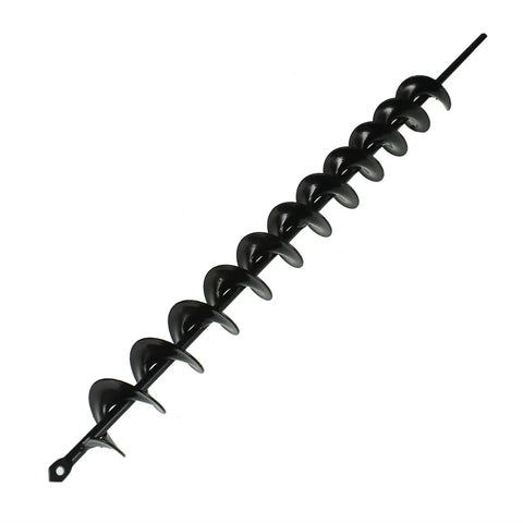 2 Inch Wide 24 Inch Long Metal Earth Auger Drill Bit For Fast Planting Of Bulbs And Garden Plants With A Three Eighth Inch Hex Shank