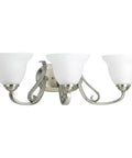 Torino Three Light Bath And Vanity Fixture With Twenty Five Inch Width And Seven And Five Eighths Inch Height Brushed Nickel Finish