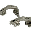 Top Shelf 135 Degree Corner Cabinet Hinges Soft Close Bi Fold Kit with nickel plated steel material for kitchen updates.