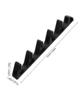 8 Piece Black Adjustable Recliner Gear Clips And Back Position Brackets Set For Outdoor Patio Lounge Chairs Replacement Parts
