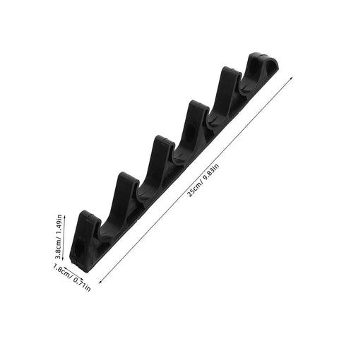 8 Piece Black Adjustable Recliner Gear Clips And Back Position Brackets Set For Outdoor Patio Lounge Chairs Replacement Parts