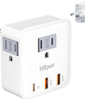 Six In One European Travel Plug Adapter With 20W PD USB C And USB A QC 3.0 Ports Lets You Charge Up Fast Across Europe