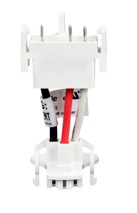 Easy Install Quick Convert Smoke Alarm Adapter For Firex Wiring Harness, 6 Pack front view showing wiring components