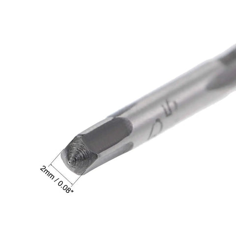 5 Pairs Metric Hand Threading Tap Set M2.5 X 0.45 Pitch Taper And Plug Milling Taps, Straight Flutes, High Speed Steel, Perfect For Rethreading Busted Threads In Mild Steel Aluminum Iron Copper