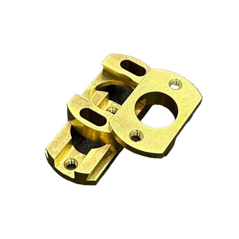 Upgrade Your BLV VzBoT 3D Printer Setup With These Awesome Square 18mm Oldham Couplers For T8 Z Axis Lead Screws, Perfectly Fitted Ramps Ensure Smooth Prints Every Single Time Without Any Wobbles Or Jitters. brass 18mm Oldham coupler for T8 Z axis lead screw