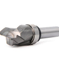 Compact Up And Down Compression Router Bit For Woodworking Carving Engraving With Hardened Steel Core For Flush Trim Finish On Any Direction Endgrain Perfect For Table Mount Or Handheld Tools