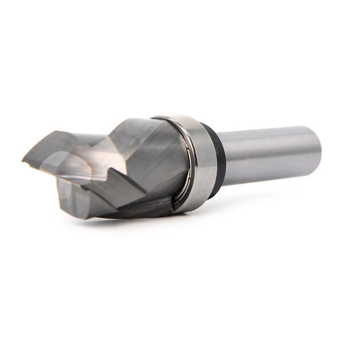 Compact Up And Down Compression Router Bit For Woodworking Carving Engraving With Hardened Steel Core For Flush Trim Finish On Any Direction Endgrain Perfect For Table Mount Or Handheld Tools