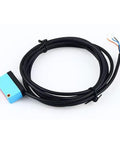 Background Suppression Diffuse Photoelectric Sensor With 10 To 350 Mm Range, 12 To 24 V DC, PNP Output, Color Insensitive Detection, Built For Tough Industrial Use, blue sensor with cable