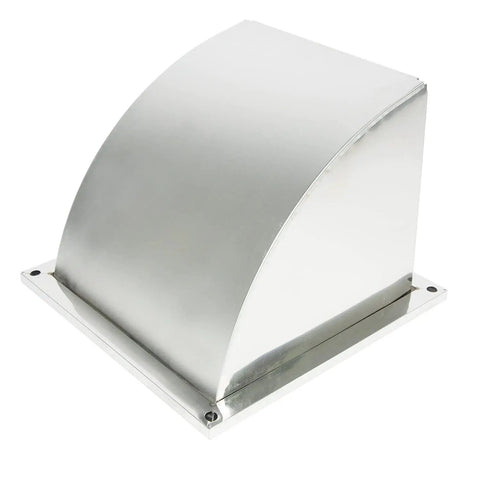Heavy Duty 8 Inch Stainless Steel Exhaust Vent Cap For Outdoor Wall With Mesh Screen 304 Stainless Steel Construction Rust Resistant And Weatherproof Large Exhaust Outlet Duct Cover For Efficient Air Flow