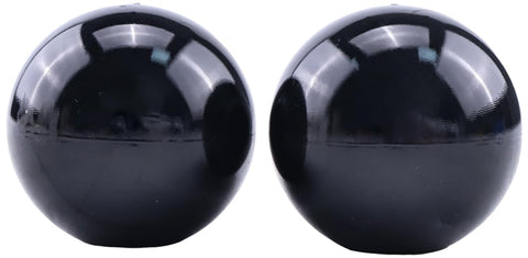 Two Pack M6 Threaded Ball Knobs Black 35mm Ball Top For Joystick Handles And Control Levers, Grip Ready And Durable