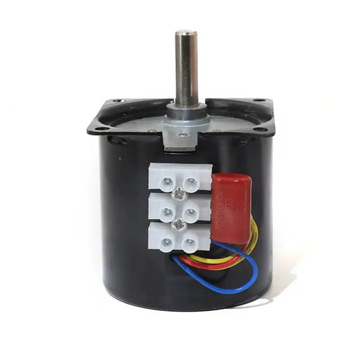 Plug And Play 14W Permanent Magnetic Synchronous Motor With 8mm Shaft 110V 220V AC 2.5 To 80 RPM Range 5 RPM With Bracket