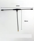 915MHz FPV Antenna 90mm ELRS Ready For EP1 RX IPEX1 Compatible With TBS Tracer RC FPV Drone Part shown with dimensions