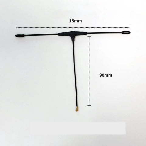 915MHz FPV Antenna 90mm ELRS Ready For EP1 RX IPEX1 Compatible With TBS Tracer RC FPV Drone Part shown with dimensions