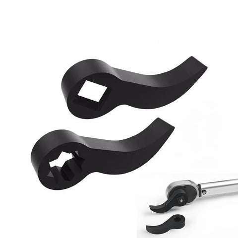 Two Piece Pry Bar Wrench Adapter Heads For Half Inch Drive Crowbar Adapters Set Ideal For Half Shaft Removal And Car Repair Tools