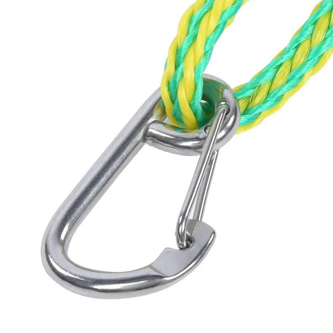 Easy To Use Boat Dock Mooring Rope With Bungee Tension For Yacht Kayak And Sailboat No Fuss Shock Absorbing Dock Line Ring And Slider close-up