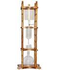 Huge 3 Liter Cold Brew Coffee Maker Serves 25 Cups Of Smooth Iced Tea And Bold Drip Coffee With Zero Hassle setup, elegant wooden stand.
