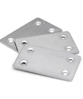 48 Piece Heavy Duty Mending Plates For Quick Furniture Fix Rock Solid Corner Brackets with pre drilled holes, stainless steel design.