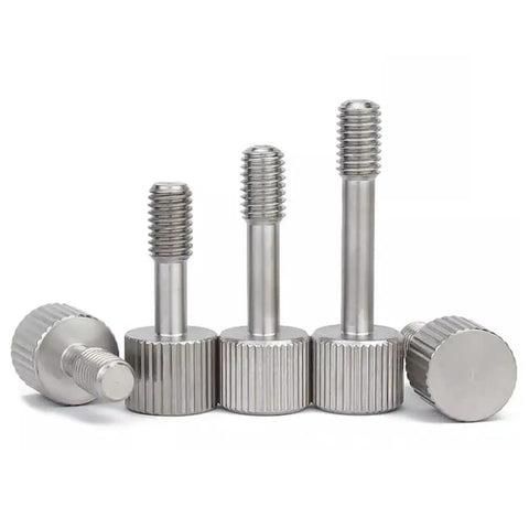 M4 X 12 Mm Knurled Captive Panel Screws Stainless Steel 4 Pack Thumb Fasteners Hardware Kit Easy Grip Built Tough: assorted heights