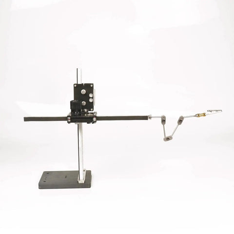 Pro Grade Stainless Steel Stop Motion Rigging System With Heavy Duty Two Way Guide Rail For Ultra Precise Animation DIY Armature Kit For Characters, Clay Figures And Models 40Cm Size, side view