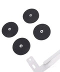 Four suction cups and metal bracket from Magnetic Satellite Car Mount Kit For RV, Boat And Aircraft Dishes, Space Saving Metal Bracket