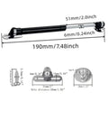 6 Inch Gas Struts for Cabinets 50N 11lb Lift Supports Shocks Black 4 Piece Set with Screws and Mounting Hardware