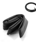Heavy Duty 26 Inch Fat Tire Inner Tube, 4 Inch Wide, Perfect For Electric Bikes And Fat Tire Mountain Bikes, Built From Durable Butyl Rubber, Easy Inflation Without An Adapter, Fits Most 26X4 Fat Tires, coiled with valve visible
