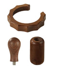 Solid Wood Anti Scald Guard For GemiLai 3145 Brew Head And 3006 Steam Knob, durable espresso safety shield components