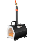 Portable Propane Forge With Single Burner Reaches 2600F for metal work, large capacity blacksmithing farrier forge kit