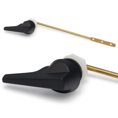 Durable Metal Toilet Handle Replacement With Brass Tank Lever Arm For Front Mount Toilet Tanks Universal Fit And Chrome Finish