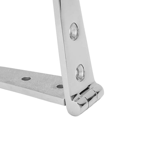 Close-up of a Tough As Nails Heavy Duty Stainless Steel 300 Degree Rotating Cabinet Hinge for Yacht Doors and Drawers, 28x152mm