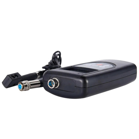 Non Contact Infrared Belt Tension Gauge With Laser Sensor And Integrated Or Split Sensor Options For Vibration Frequency Measurement 10 Hz To 500 Hz Digital LCD, black handheld unit