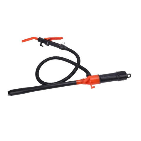 Cordless Portable Fuel Transfer Pump Battery Operated Gasoline Extractor with hose and nozzle, ideal for outdoor liquid moving.