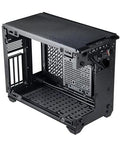 NR200P V3 Mini ITX Case Dope Compact Build With Top Mount 280mm Radiator, Vertical GPU Mount, and Mesh Side Panel shown