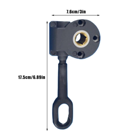 Front view of Heavy Duty Aluminum Alloy Awning Mounting Bracket With Copper Core For Tough As Nails All Weather Outdoor Canopies