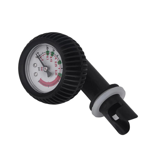 Air Pressure Gauge For Inflatable Boats And Kayaks No Fuss Kayak Barometer with 6 Hole And 8 Hole Valve Adapters Easy Install Nylon Mount