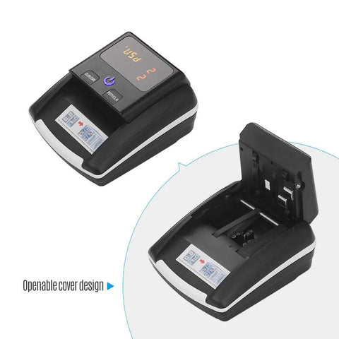 Mini UV Counterfeit Money Detector For USD Euro GBP With UV MG IR Detection, Automatic Verification, open cover design