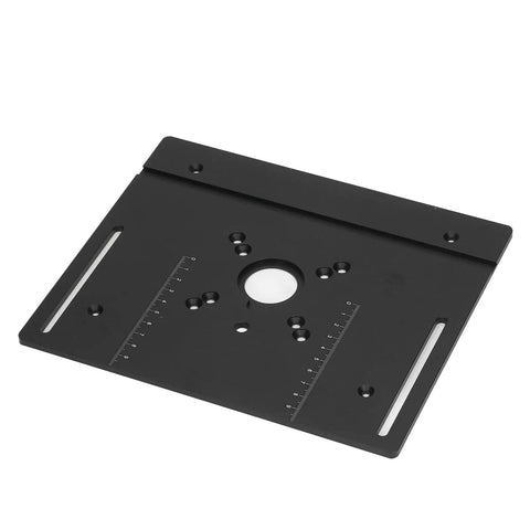 Router Lift Manual Lifting System Kit For Woodworking, Rock Solid Strength, Aluminum Alloy And Stainless Steel Build, Firm Clamping For Trim Routers, Easy Height Adjustment, Durable Black Mounting Frame, black router lift plate