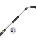 RelaxGrip No Sweat Eight Pattern Pivoting Head Watering Wand With Quick Connect Extension Extends From 33 To 48 Inches Black And Yellow