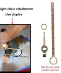 Power Drill Nibbler Attachment With 360 Degree Adjustable Double Head Metal Sheet Cutter on aluminum sheet with wrench