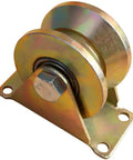 Beefy Heavy Duty U Groove Track Wheel With Bracket For Sliding Gates And Barn Doors 80mm Wheel 45 Steel Double Bearing Roller