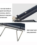 Heavy Duty Heat Sealer Machine With Adjustable Temp Control And Safety Bracket For Secure Bag sealing Across Various Materials Including 200MM Width For Home And Kitchen Use, close-up of ergonomic non-slip handle and metal hook.