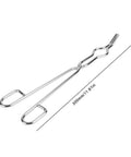 Top Tier Heavy Duty Stainless Steel Crucible Tongs With Non Slip Paws And Rock Solid Beaker Clamps For Zero Sweat High Heat Chemistry Lab Tasks Daily Featuring Aircraft Class Rivet Construction, 300mm length.